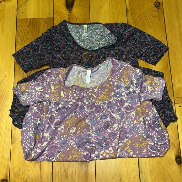 LuLaRoe Size XS Perfect T Shirts.  Lot of 2. - Picture 1 of 6